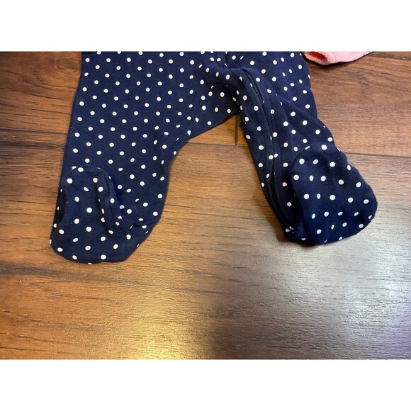 Lot of 2 sleepers  3 months just one you by carters zip up footed little sister - Picture 3 of 6